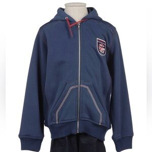 GF FERRE’ Zip-Up Hooded Sweatshirt Size 6